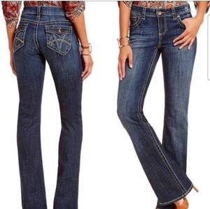 Kut From The Kloth Natalie Bootcut Jeans W 10 Medium Wash Embellished Pockets